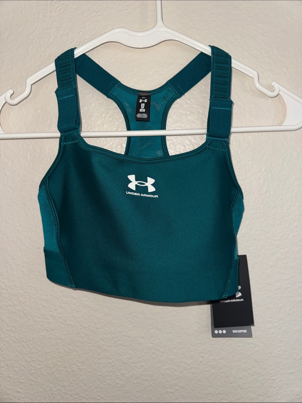 Under Armour Deep Teal High-Impact Sports Bra Top